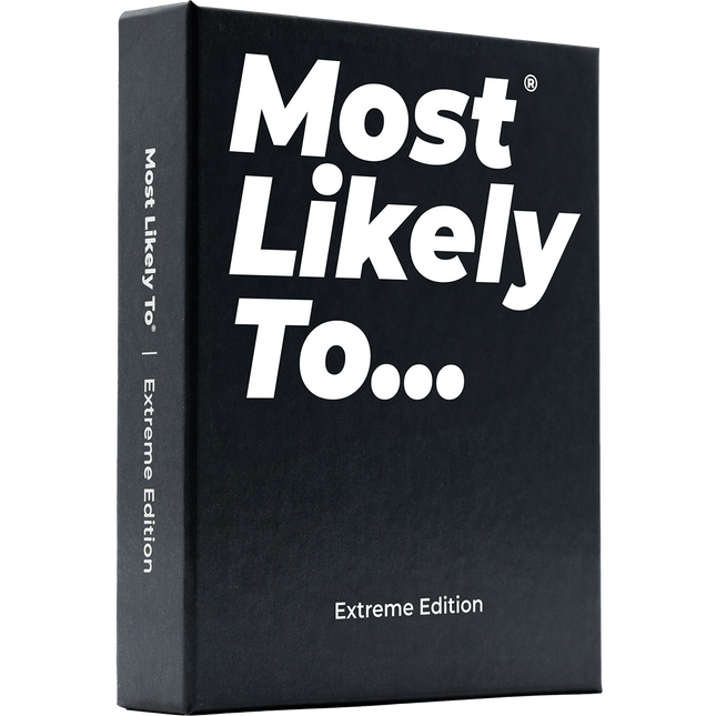 Most Likely To® Extreme Edition – Party-Kartenspiel mit 220 Fragen – Deutsches & Englisches Partyspiel