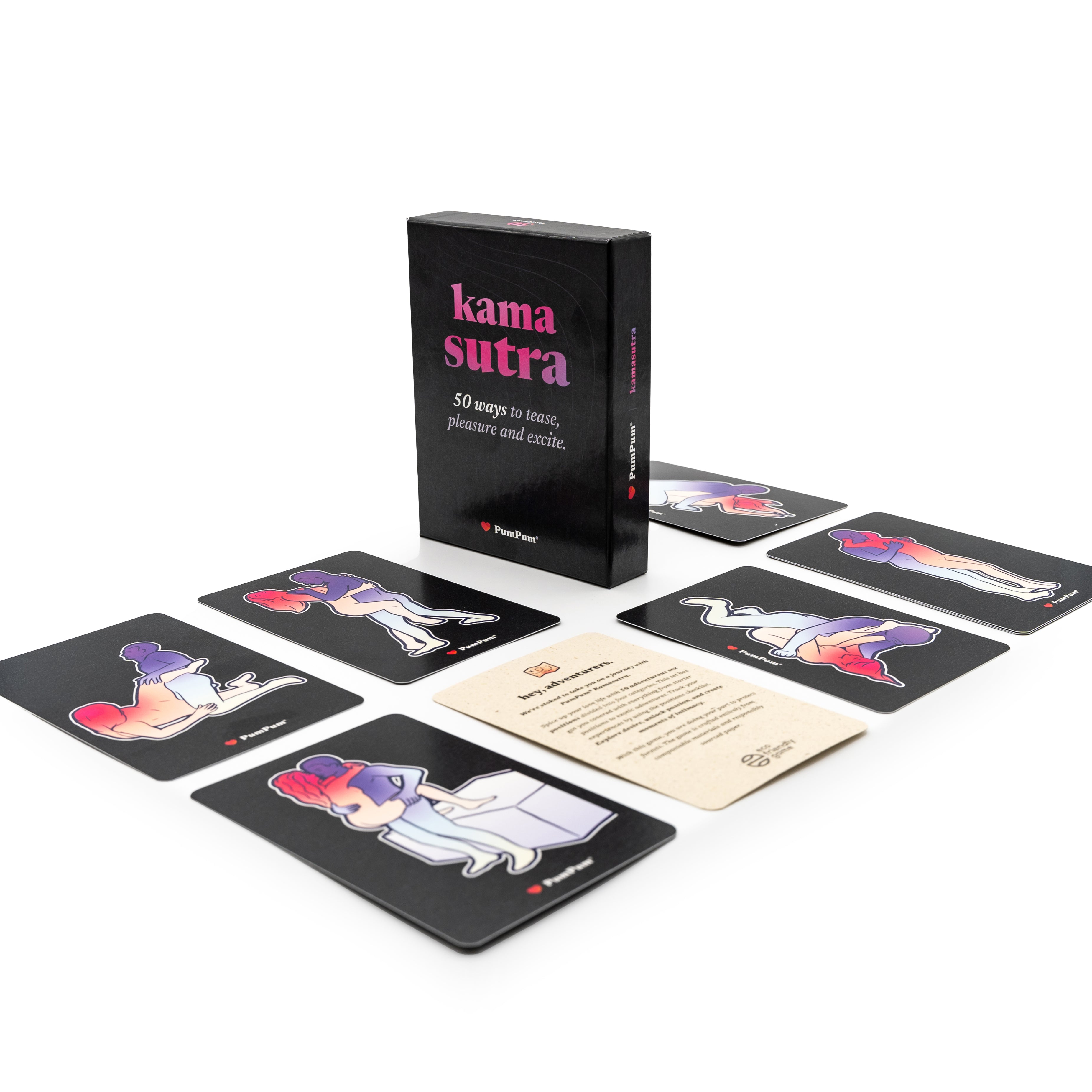 PumPum® Kamasutra – Jeu de Cartes pour Couples avec 50 Cartes XL – Fra –  PsyCat Games